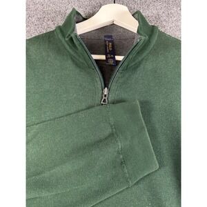 Polo Ralph Lauren Sweater Mens XL Quarter Zip Estate Rib Pullover Classic